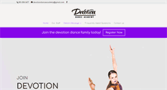 Desktop Screenshot of devotiondanceacademy.com
