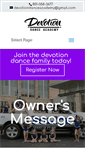 Mobile Screenshot of devotiondanceacademy.com